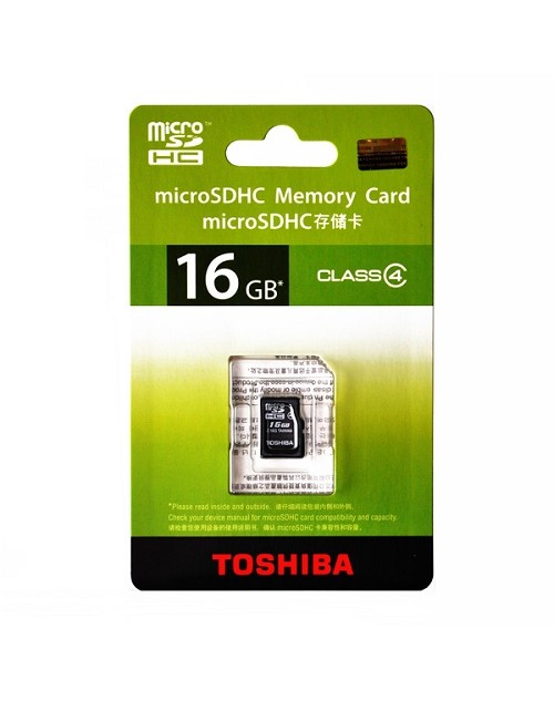 Toshiba MicroSD 16GB Class 4 - CHính hãng