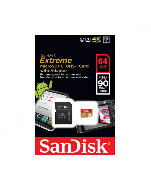 Sandisk Micro SD Ultra 64GB 90Mb/s 600X - Chính hãng